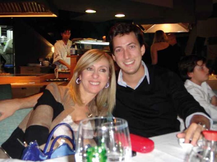 Judite Sousa com o filho, André Bessa