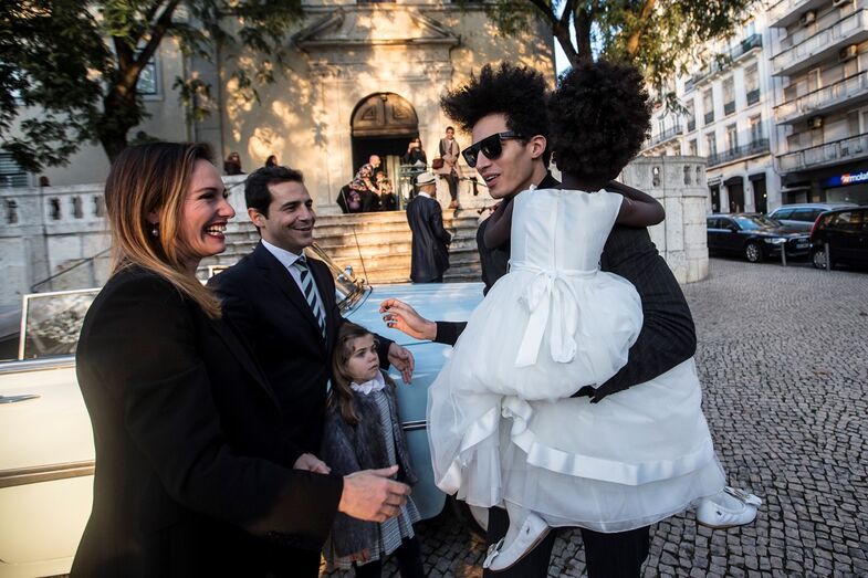 Fernanda Serrano, Jorge Nunes e Luís Borges com Lurdes