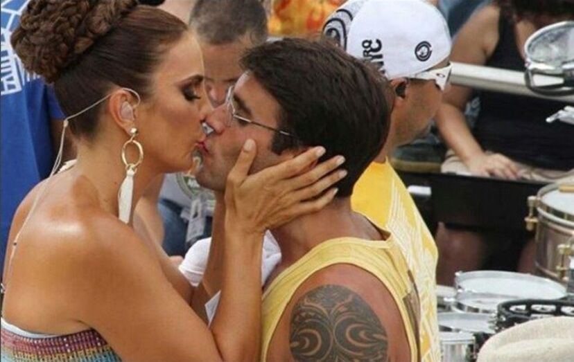 Ivete Sangalo beija o marido, Daniel Cady