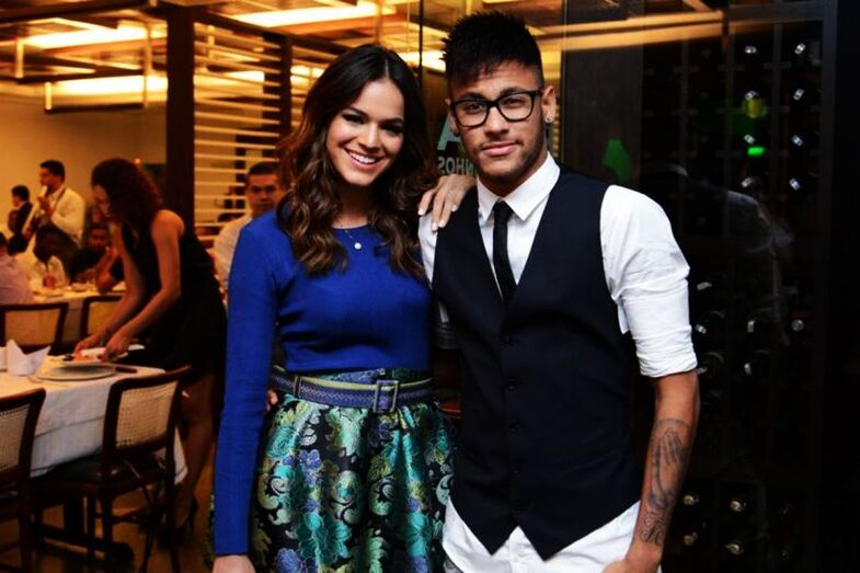 Bruna Marquezine e o jogador do Barcelona, Neymar