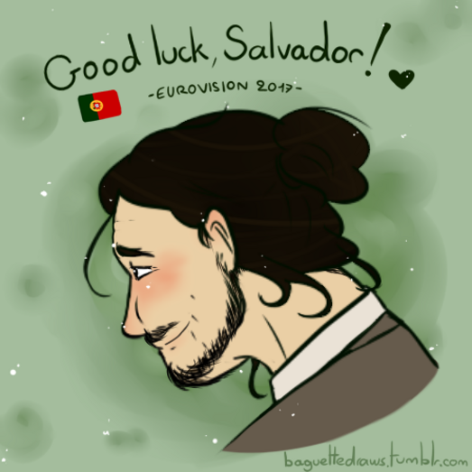 Artistas criam várias ilustrações de Salvador Sobral 