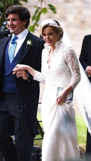 George e Charlotte no casamento de Sophie Carter