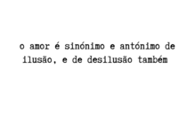 O amor é...