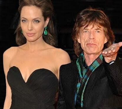 Paixão obsessiva!  Mick Jagger andou dois anos atrás de Angelina Jolie... e conseguiu